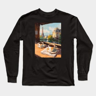 Coffee for two in Paris Long Sleeve T-Shirt